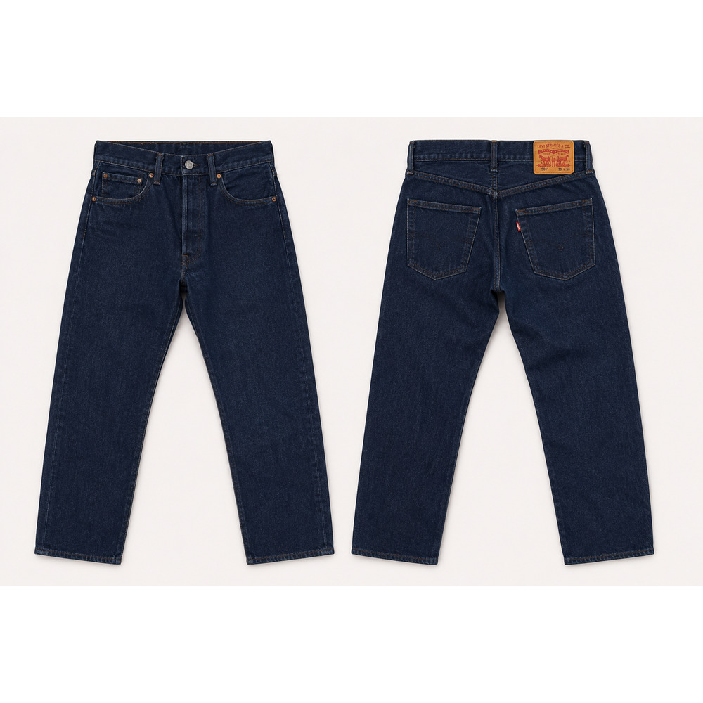 Levi’s 501 Original Dark Wash Straight Leg Button Fly Jeans 30x30 Cone Denim